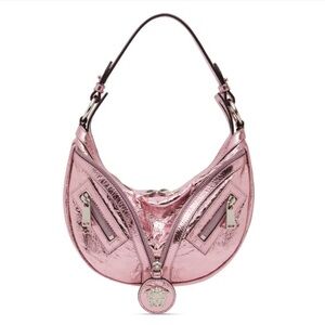 Versace Repeat Pink Metallic Bag